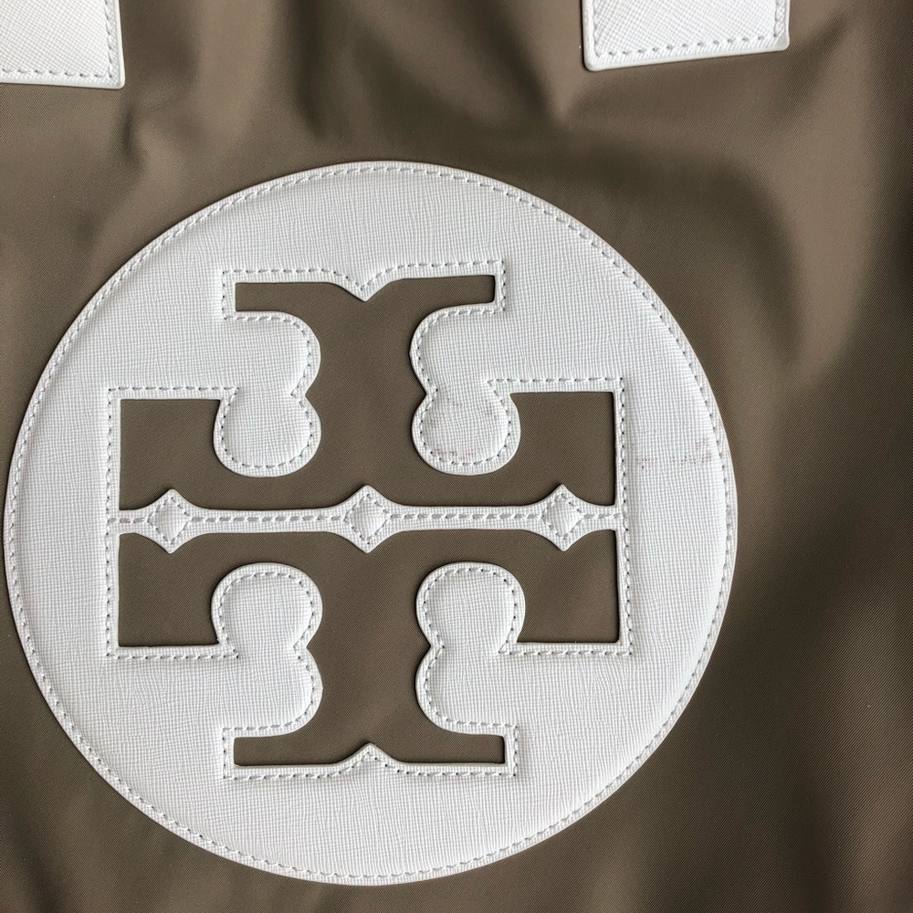 SOLD!!!!!!! Tory Burch Ella Nylon/Leather Tote - Picture 2 of 8